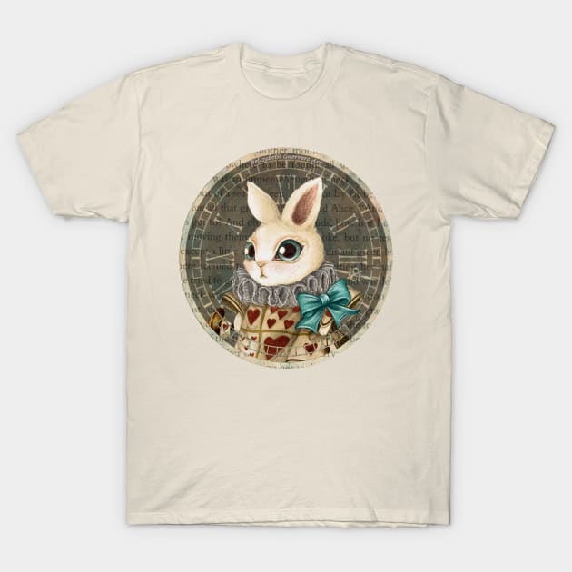 The Herald White Rabbit T-Shirt by belizabethg